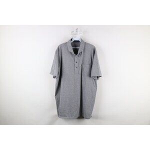 Greyson Clothiers Mens XL Knit Short Sleeve Collared Golf Polo Shirt Gray